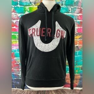 𝅺true Religion Horseshoe Logo Hoodie Pullover Size L